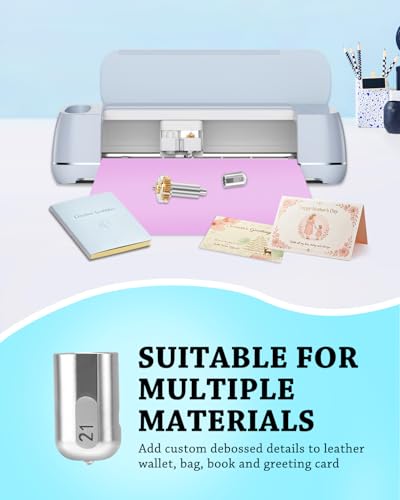 UCEC Fine Debossing Tip+Drive Housing 21 Compatible with Cricut Maker 4/3/1 - color: Drive & Debossing