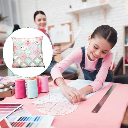 Taiyin 7 Pcs Quilt Circle Template & Washable Pens, Acrylic Circle Ruler