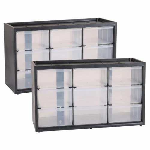 CRAFTSMAN Storage Organizer Bin System, 9 Compartment, Plastic (CMST40709) (Pack of 2) - size: 9 Bins (Pack of 2), style: 9 Bins