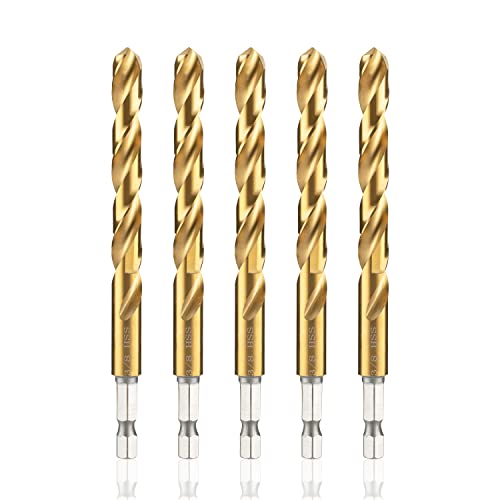 amoolo 3/8 Impact Drill Bit Sets, 5Pcs - size: 3/8'' (5pcs)