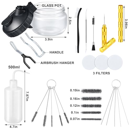 Sieral 8 Pcs Airbrush Cleaning Kit, Airbrush Spray Gun Cleaning Kit