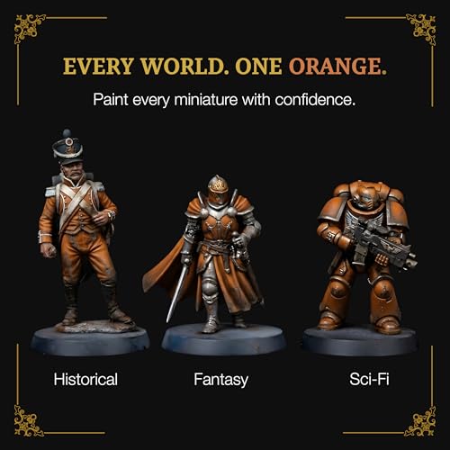 Ludus Bellum Miniature Paint Orange Color 18ml Precision Dropper Bottle - color: Orange