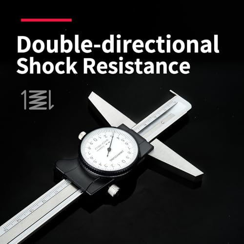 0-150 mm Professional Hook Depth Measuring Calipers, 0.02 mm Ultra Precision, Precision Measuring Tools DRINYOUNG(0-150 mm (Depth dial Caliper with Hook)) - size: 0-6" (Depth Dial Caliper with Hook)
