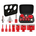 FOCSTOL Diamond Drill Bits Set 10PCS, 1/4"-2-1/2" Tile Hole Saw Kit - size: KIT1