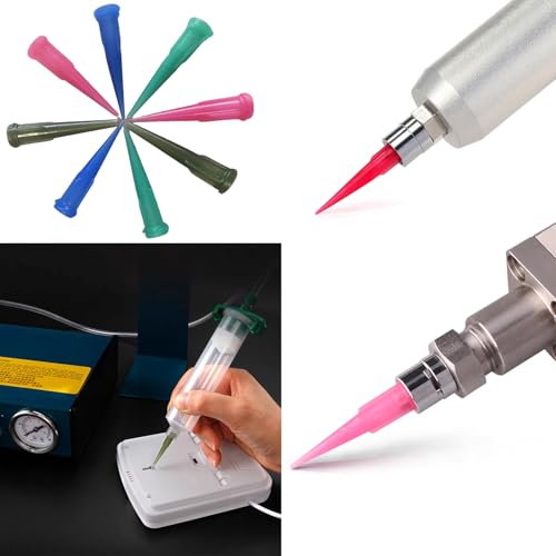 14GA Tip Tapered Plastic Dispensing Needles 110pcs Precision Glue Applicator Tips for Industrial, Craft DIY Projects Durable for Consistent Flow - size: 14GA