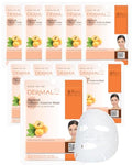 DERMAL Apricot Collagen Korean Essence Sheet Mask, Radiance, 23g, 10 Pack - color: Apricot Collagen