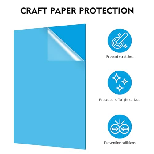 Laser Engraving Blank Blue ABS Double Color Plastic Sheet (Blue) - color: Blue