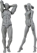 Body Kun Artist Manikin Figure Drawing Supplies Drawing Tools, Mannequin for Artists Drawing Figures Model for Sketching, Painting, Artists Male (Grey) - color: Grey