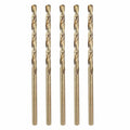 5pcs Micro Drill Bit #40 Diameter 2.489mm 4341 HSS for Soft Metal - size: #40