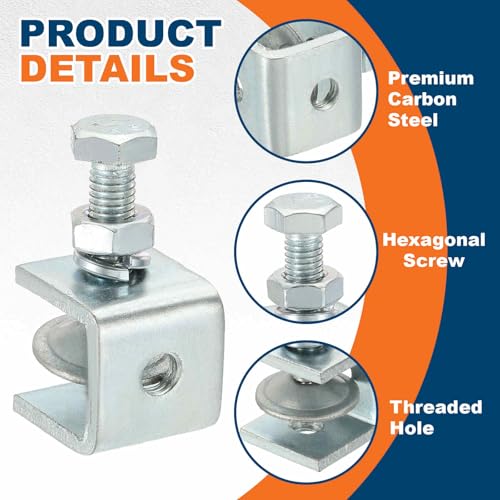 HARFINGTON Carbon Steel C Clamp 20mm Mini Tiger Clamp Adjustable - size: 20mm