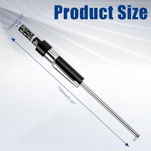 2 Pcs Car Brake Pad Thickness Measure Tool, 1.5mm-11mm Scale Brake Pad Gauge, Auto Brake Pad Detection Pen for Internal External Use
