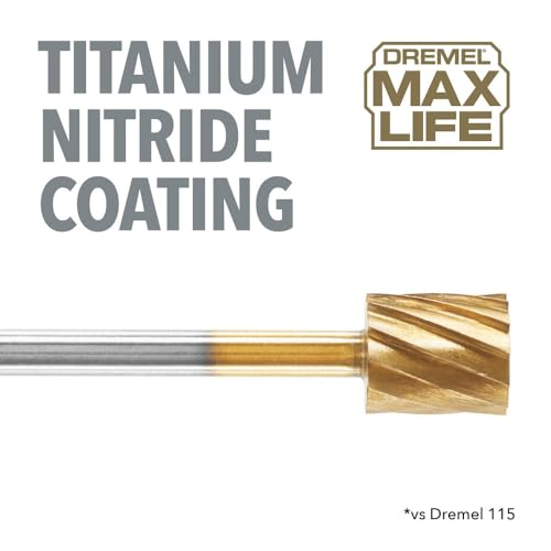 Dremel Max Life 115HP 5/16" (7.9mm) High Performance Rotary Carving Bit, 2-Pack - size: 5/16"