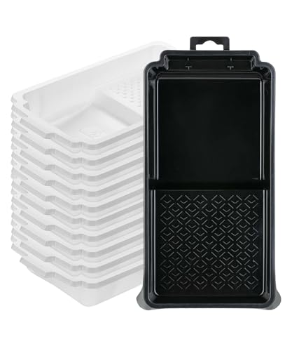 Bates- Paint Tray Liner, 4 Inches, Paint Tray with 10x Paint Pan Liners - size: 4 inch, 11 pcs