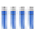 MECCANIXITY 30Pcs Fine Pointed Miniature Paint Brushes(Blue #00) - color: Blue, size: #00
