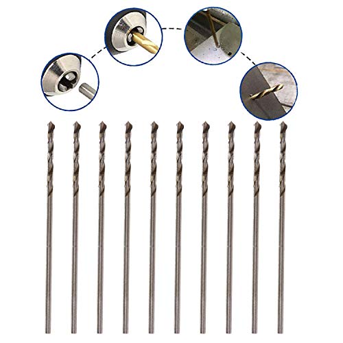 10PCS 1mm Twist Drill Bit Set,High Speed Steel Cobalt Drill Bit - size: 1mm