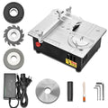 Precision Mini Electric Table Saw, DIY Hobby Handmade Woodworking Bench Cutting Machine Adjustable Cut Depth Small Desktop Saw for Miniature Wood Craft (Regular style) - style: Regular style