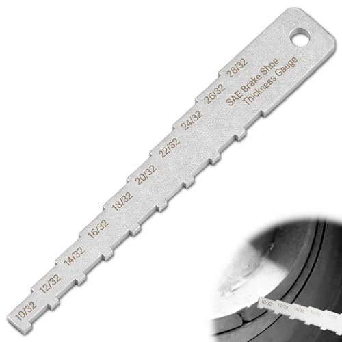 Zookpr Brake Pad Measuring Tool 32Nds Brake Pad Thickness Gauge Tool
