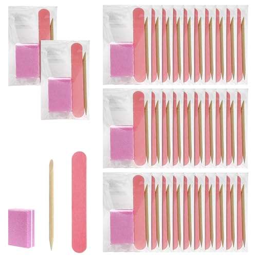 Lokyango Disposable Manicure Tool Kit (Pink, Count, 40, 80/100 Grit) - color: Pink