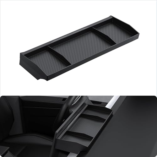 BASENOR Behind Screen Storage for Tesla Cybertruck Accessories 2024-2026 - size: Cybertruck (2024-2025) Behind Screen
