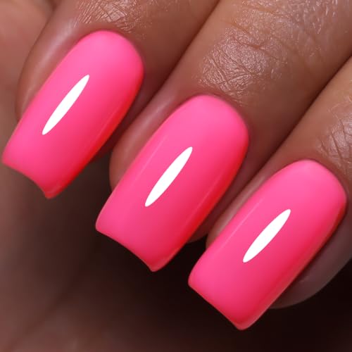 10ml Fuchsia Gel Nail Polish Long Lasting Soak Off UV Led Summer Gel Polish Salon DIY at Home Gift for Women 1Pcs - color: Fuchsia