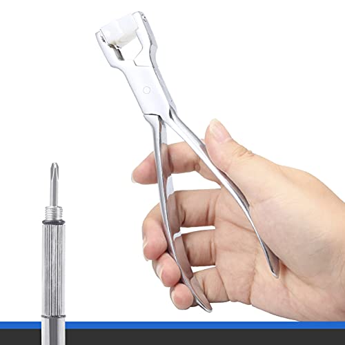 Eyeglasses Nose Pad Adjusting Pliers 6 Inches Eyeglasses Frame Pliers Eye Glasses Repair Assembling & Ajusting Tools Optical Optician Tool with Eyeglass Repair Screwdriver - size: A