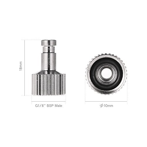 HUBEST Airbrush quick disconnect coupler release fitting 4 Male fitting, 1/8" M-F - size: KIT 2