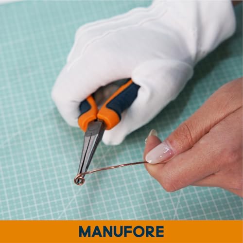 MANUFORE 6-Piece Mini Pliers Set for Precision Cutting, Gripping, Twisting