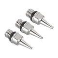 PATIKIL 3Pcs 0.2mm Air Brush Nozzle Only Brass Nozzle Replacement Parts Accessories for Air Brush Nozzle Art Craft Projects - size: 0.2mm