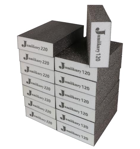 16pcs Mix Grit Sanding Block - 120/220 Grit - size: 120/220 Grits