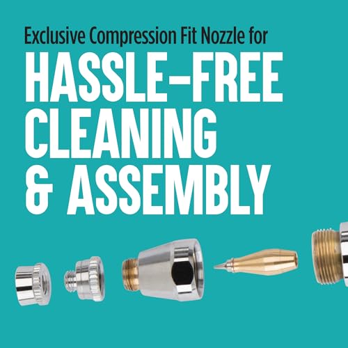 Iwata Eclipse HP-CS Airbrush - Gravity Feed Dual Action, High-Flow Atomization for Fine Detail to Wide Coverage – E3 Nozzle, 0.24 oz Cup – Ideal for Artists, Model Painting, Cosplay & More
