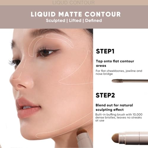 JUDYDOLL Contour Stick Liquid Highlighter Cream Contour (01 Fair Rose) - color: 01 Fair Rose