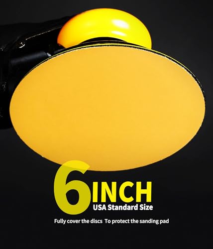 6 Inch Sanding Discs Hook and Loop No Hole, 600 Grit Sandpaper, Da Sandpaper for Automotive and Woodworking, 100 Pack - style: 600 Grit