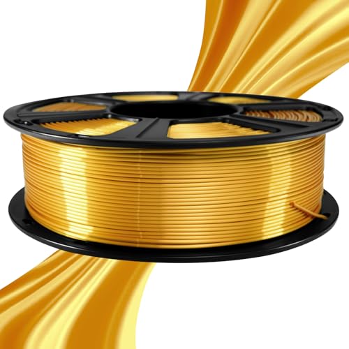 Geeetech Silk PLA Gold Filament 1.75mm, 1KG Metallic Filament - color: 1kg Silk Gold