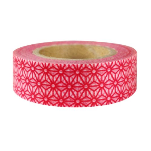 allydrew Colorful Patterns Japanese Washi Masking Tape - Red Starry Flower - color: Red Starry Flower