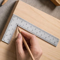 Stainless Steel L - Shaped Woodworking Ruler - Double - Sided Precision Scale