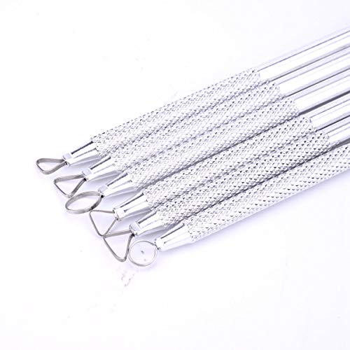 Zuoyou 6 Pcs Clay Pottery Sculpting ToolsSet Caving Craft Modelling Tools