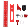 Fabater Woodworking Scriber Marking Line Ruler, 15CM Adjustable Aluminum Alloy Sliding T Square Ruler, Precision Line Drawing Aid Rule Tool, Multifunctional Marking Tools (Style 2)