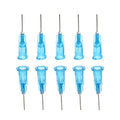 Utoolmart Industrial Dispensing Needle, Industrial Grade Blunt Needle, Stainless Steel Precision Applicator, 23G, Blue, 10pcs - size: Blue 23G