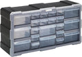 Quantum Storage Systems PDC-22BK 22 Drawers Cabinet Part Organizer 10" H x 20" W x 7" D - style: 22 Drawers