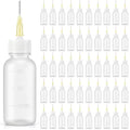 50 Pcs 30ml Needle Tip Squeeze Bottle Small Precision Tip Applicator Bottle Plastic Needle Bottles for Dispensing Oils Glue Painting Quilling Tool Sewing Craft
