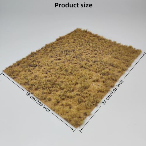 Static Grass Mat 9x7.1 – Realistic Lawn for Railway, Wargame, RPG (Winter Green) - color: Winter Green