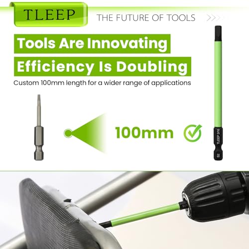 7Pcs 1/4" Hex Head Allen Wrench Drill Bits, SAE 3/16", 4" Long Hex Key Drill Bit Set, Magnetic Tips Screwdriver Socket Bit Set for Ikea Type Furniture (S2 Steel), Black Green - size: Set 11: 3/16"