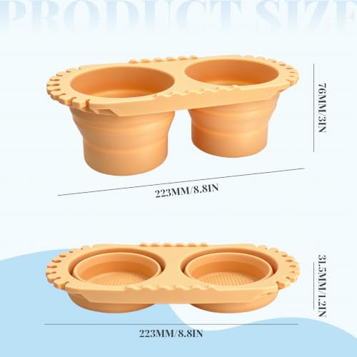 Paint Brush Cleaner Foldable Silicone Cleaning Container 8.8x4.2in, Brush Washing Station for Acrylic Oil Watercolor Painting, Artist Cleaner Tool for Students & Artists, Gift, Beige - color: Beige