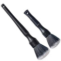 Ultra-Soft Car Detailing Brush Set, Scratch-Free Cleaning Brushes for Interior and Exterior, Air Vents, Dashboard, Wheels, Engine Bay, and Leather Surfaces - size: 2 PCS