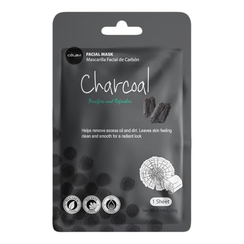 Celavi Korean Face Mask Sheet Set, Spa Masks, 12 Pack, Snail Mucin Mix - color: Renewing Mix, size: 1 Count (Pack of 12)