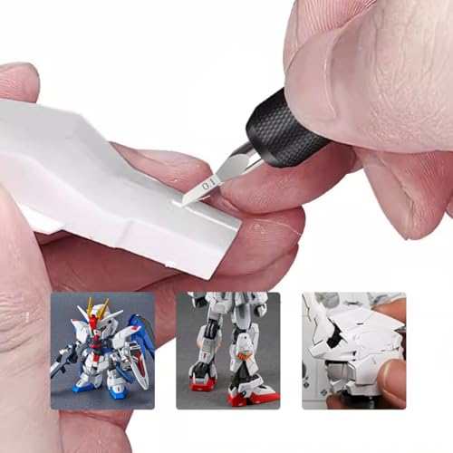 9-Piece Model Scribing Tool Kit with Tungsten Carbide Blades & Tape - size: 0.15mm/0.3mm/0.5mm