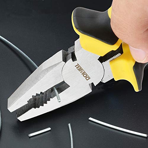 DOWELL Lineman's Pliers - 8 Inch Combination Pliers with Cutter - size: 8" Lineman's Pliers