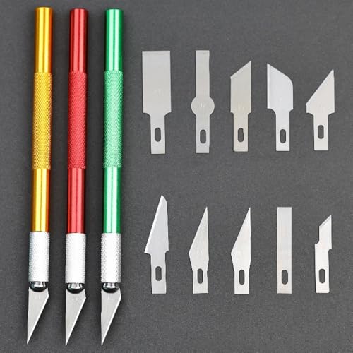 13-Piece Aluminum Alloy Engraving Tool Set – Perfect for DIY Manual Engraving, Stickers, Rubber Stamps, and Model Making