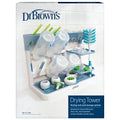 Dr. Brown's Drying Tower, Stand-Up Drying Rack, Countertop Baby Bottle Drying with Organized Storage for Baby Essentials, Space Saving Vertical Rack, Blue/White - size: Countertop, style: Blue/White Stand-Up Drying Rack