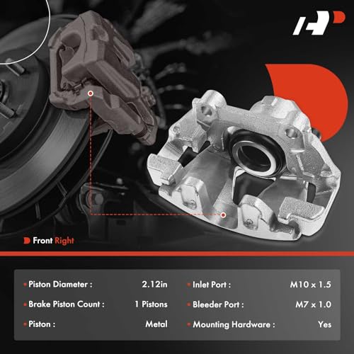 A-Premium Front Right Passenger Disc Brake Caliper with Bracket